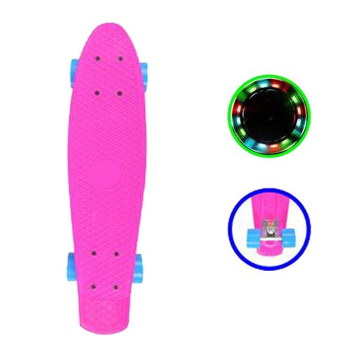 Пенні борд з підсвічуванням "Shantou Jinxing", рожевий  мініатюра фото 1