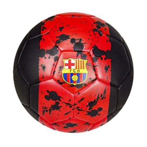 Мяч футбольный №5 "Барселона", красный фото