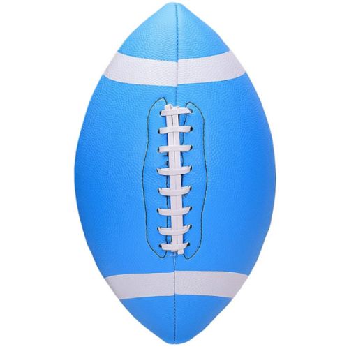 Мяч для игры в регби №9, PU, (голубой) фото