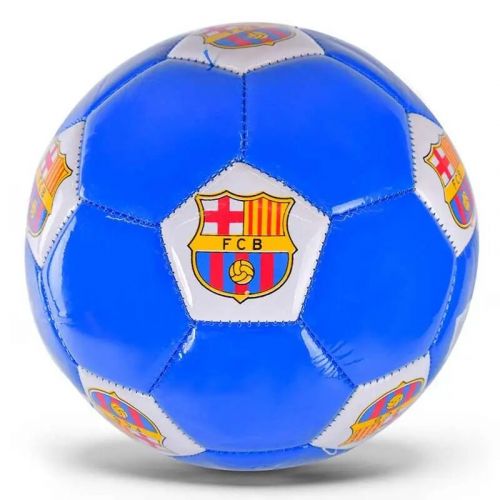 Мяч футбольный №3 "Барселона", синий фото