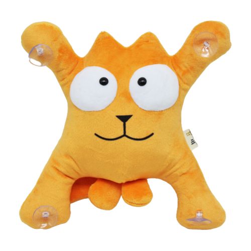 Игрушка на присосках "Кот Саймон", оранжевый фото