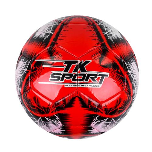 М`яч футбольний "TK Sport" №5, червоний (TPE) фото