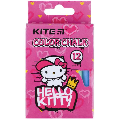 Крейда кольорова "Hello Kitty", 12 шт. фото