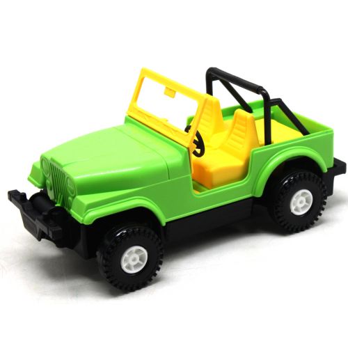Машина пластиковая Джип зеленый фото