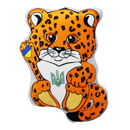 Игрушка-подушка "Украинский леопард" фото