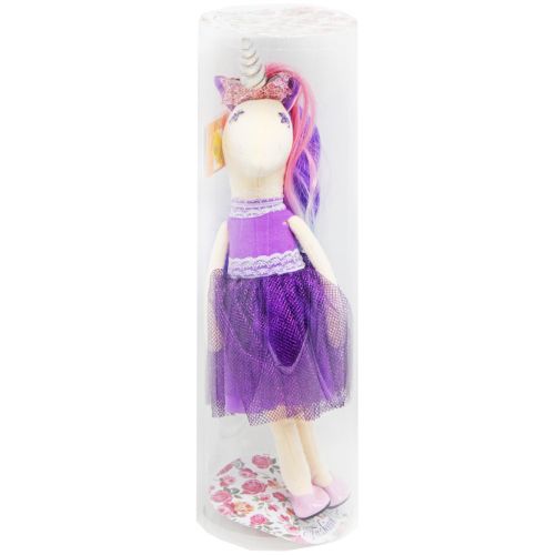 Мягкая игрушка "Единорог Принцесса", 50 см (фиолетовая) фото