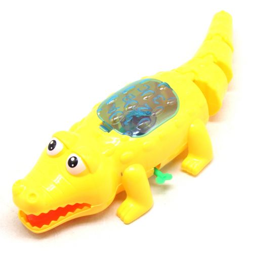 Заводна іграшка "Крокодил", 31 см (жовтий) фото