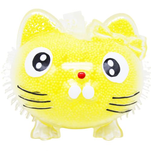 Антистресс игрушка со светом Китти желтый фото