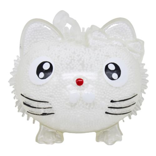 Антистрес іграшка зі світлом "Кітті" біла фото