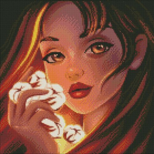 Алмазна мозаїка "Чарівна бавовна" 40х40см  мініатюра фото 1