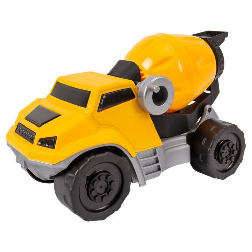 Машинка пластиковая "Автомиксер", желтый фото