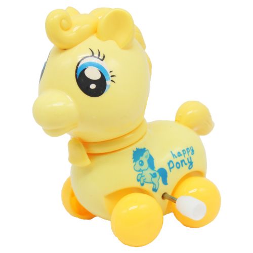 Заводная игрушка "Веселая Пони", желтая фото