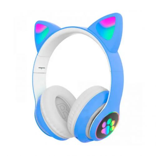 Бездротові навушники "Cat", блакитні фото