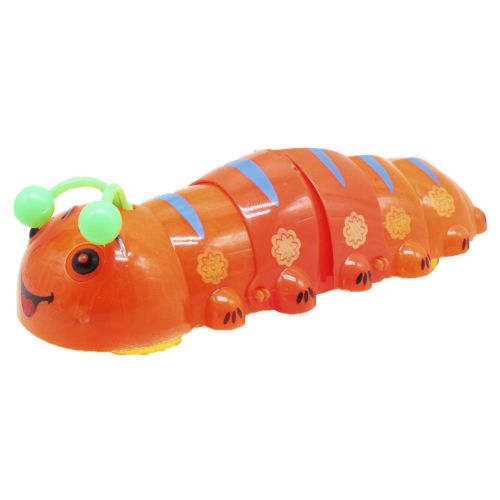 Музыкальная игрушка "Гусеница" (25 см), оранжевая фото