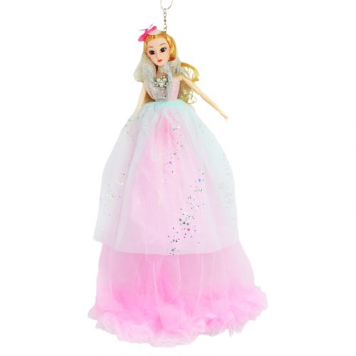 Лялька в бальній сукні "Зірки", рожева фото