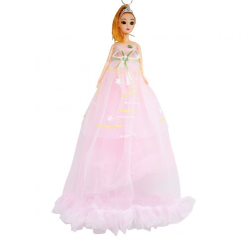Лялька в довгій сукні "Зорепад", рожевий фото