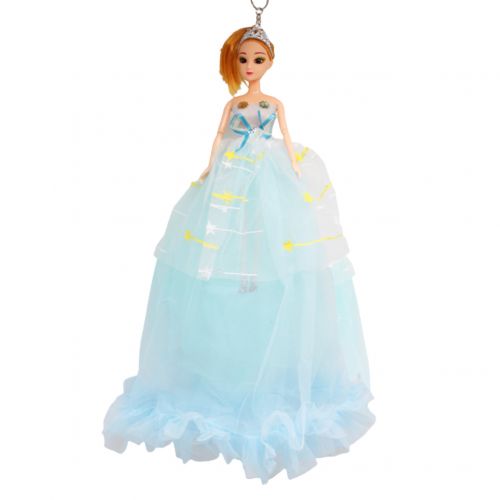 Лялька в довгій сукні "Зорепад", блакитний фото