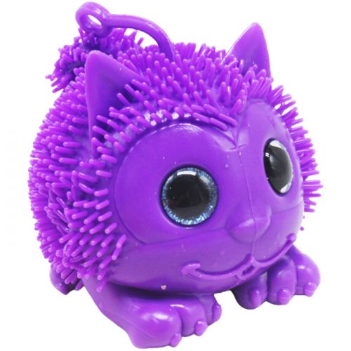 Іграшка-антистрес "Пухнастий котик", фіолетовий фото
