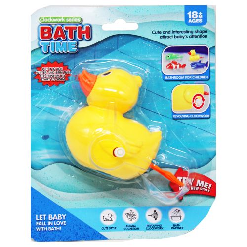 Заводна іграшка для ванни "Каченя" пластикова фото
