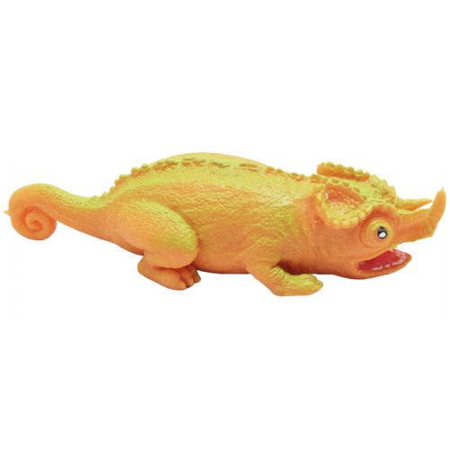 Антистресс игрушка-тянучка "Хамелеон", оранжевый фото