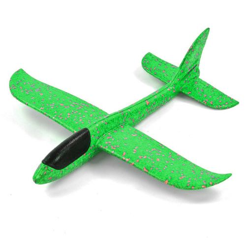 Пінопластовий планер-літачок, 48 см, зелений фото