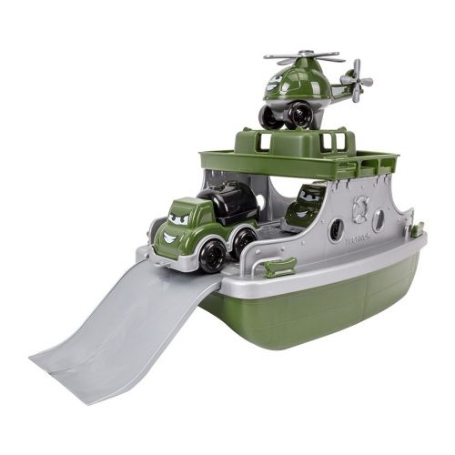 Пластиковая игрушка "Паром Военный транспорт" фото