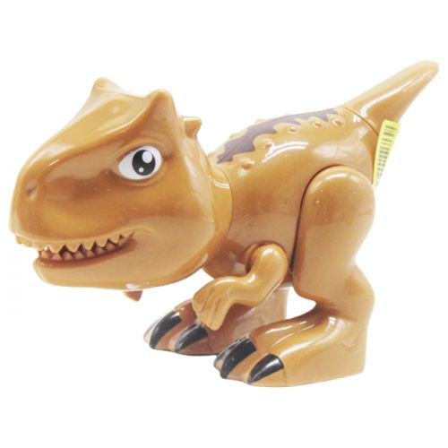 Игрушка-трещотка "Динозавр", коричневый (вид 2) фото
