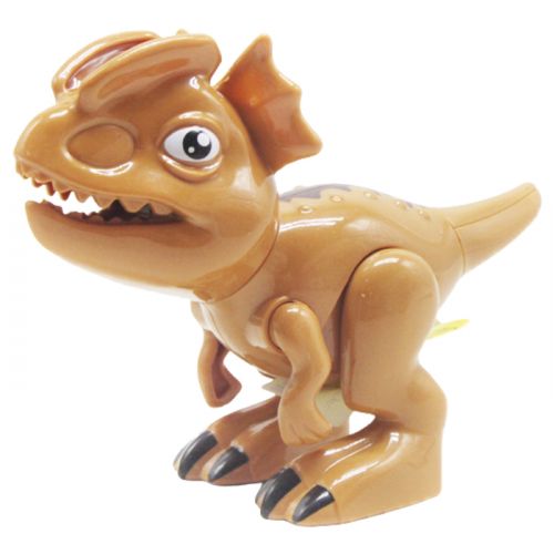 Игрушка-трещотка "Динозавр", коричневый (вид 3) фото