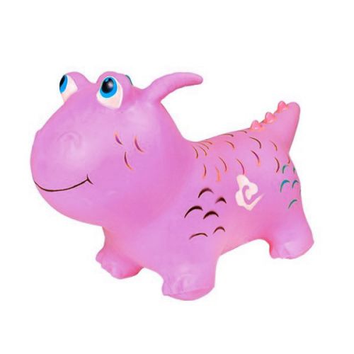 Прыгун "Динозавр", розовый фото