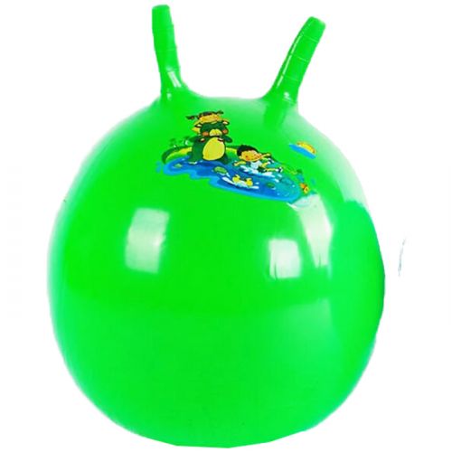 М`яч для фітнесу з ріжками, 45 см (зелений) фото