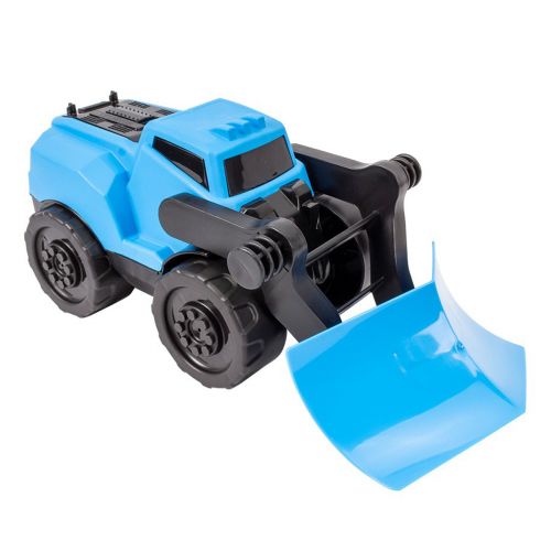 Машинка пластикова "Будівельна Техніка: Грейдер", блакитна фото