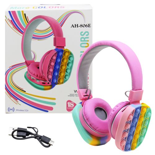 Бездротові навушники "POP IT", рожеві фото