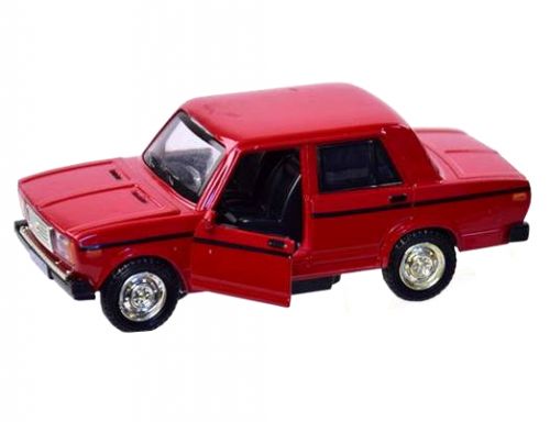 Уцінка.  Машинка "ВАЗ 2106" із серії "Автопром" (червона) - Пошкоджена слюда фото