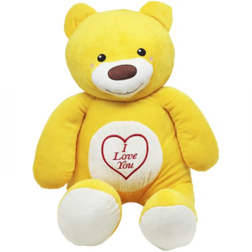 Мягкая игрушка "Медведь Лакомка", 60 см (желтый) фото