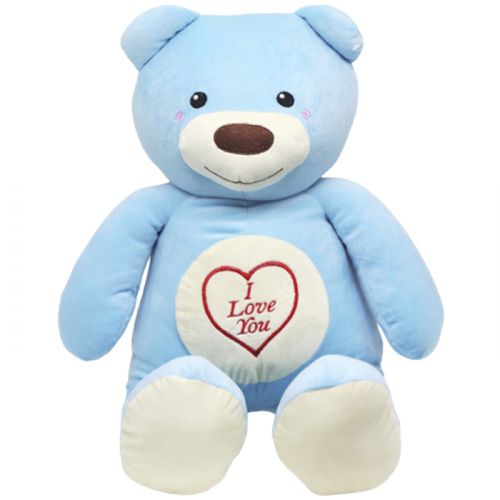 Мягкая игрушка "Медведь Лакомка", 60 см (голубой) фото