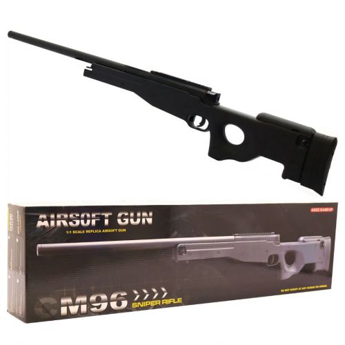 Игрушечная снайперская винтовка на пульках (черная) фото