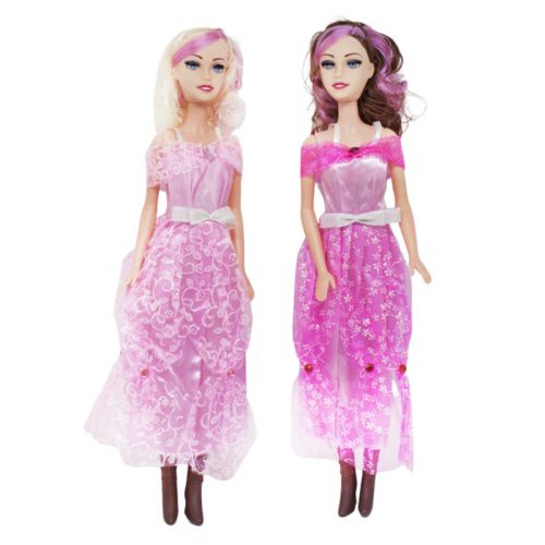 Уцінка.  Лялька в рожевій сукні, 55 см - відірвана рука фото