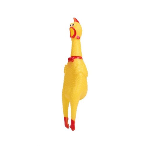 Резиновая игрушка "Кричащая курица" (17 см) фото