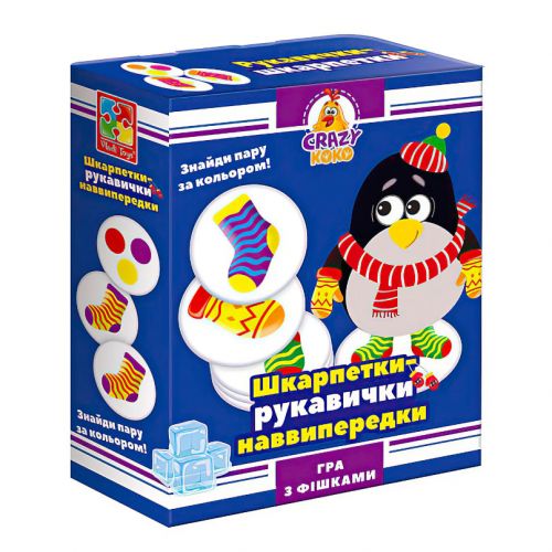 Гра настільна Vladi Toys розважальна Crazy Koko "Шкарпетки-рукавички" VT8025-05 (укр) фото