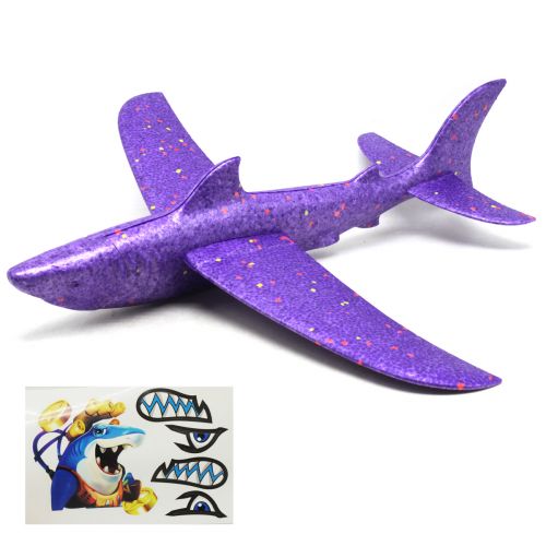 Пінопластовий планер "Акула" (фіолетовий) фото