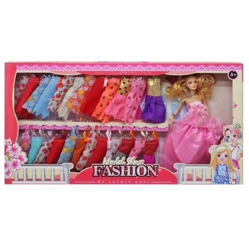 Лялька з гардеробом "Model Show" (рожевий) фото
