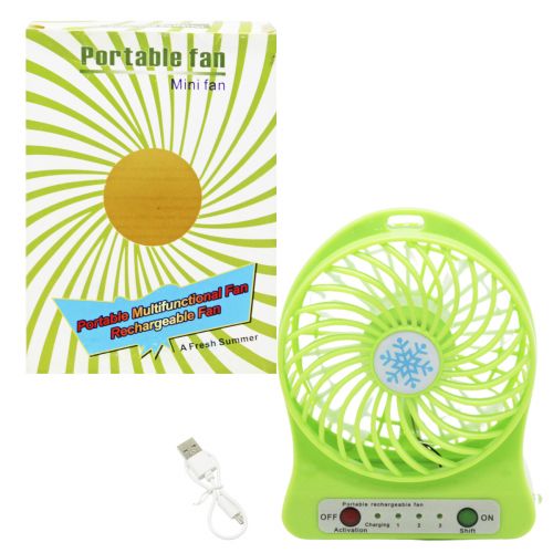 Вентилятор настільний "Portable fan" (зелений) фото