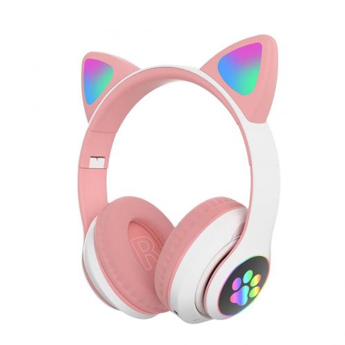 Бездротові навушники "Cat", рожевий фото