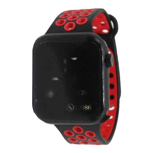 Електронний годинник з кольоровим дисплеєм, червоний фото