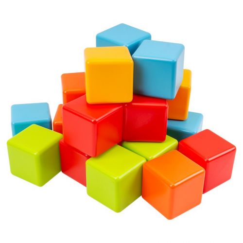 Игровой набор пластиковых кубиков, 20 шт фото