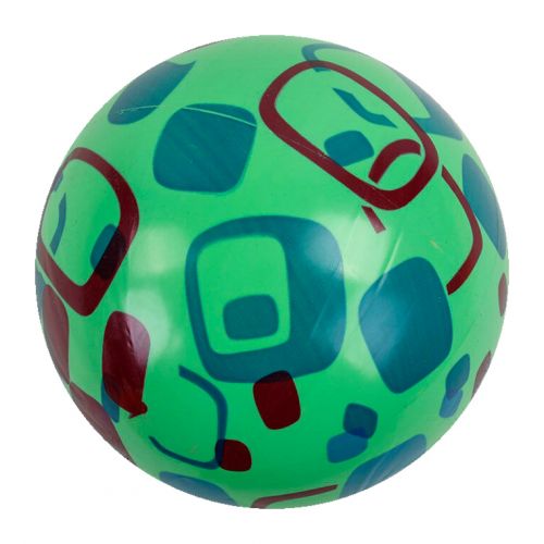 Мячик резиновый с рисунком, зеленый (20 см) фото