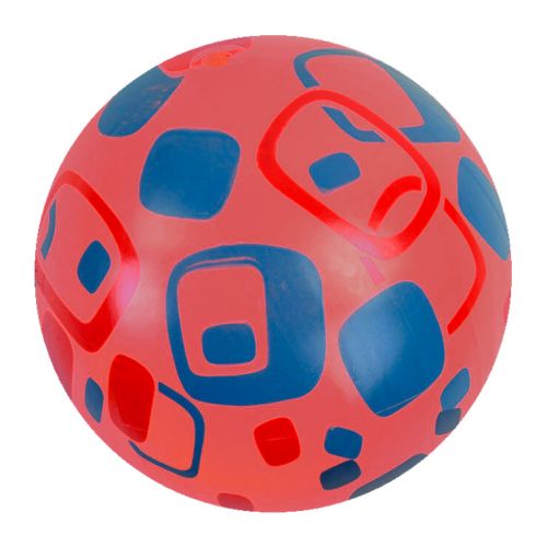 Мячик резиновый с рисунком, красный (20 см) фото