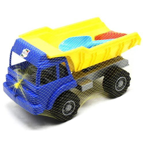 Машинка "Самосвал Песчаный" с песочным набором (синий + желтый) фото
