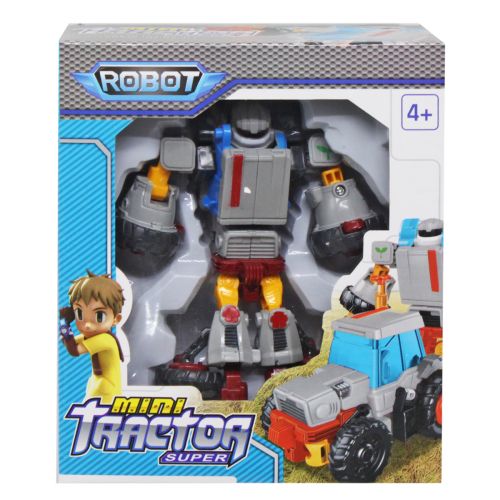 Трансформер "Робот-трактор" (серый) фото