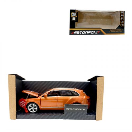 Машина мет.  BENTLEY BENTAYGA, батарейки, світло, звук, відкр. двері  мініатюра фото 1